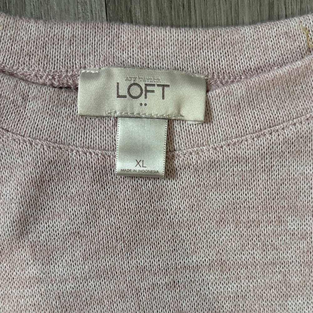 LOFT Light Pink Short Sleeve Tee - Picture 2 of 4